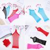 Women Net Breathable Solid Lace Mittens Fingeless Gloves Long Gloves Mesh Fishnet Gloves