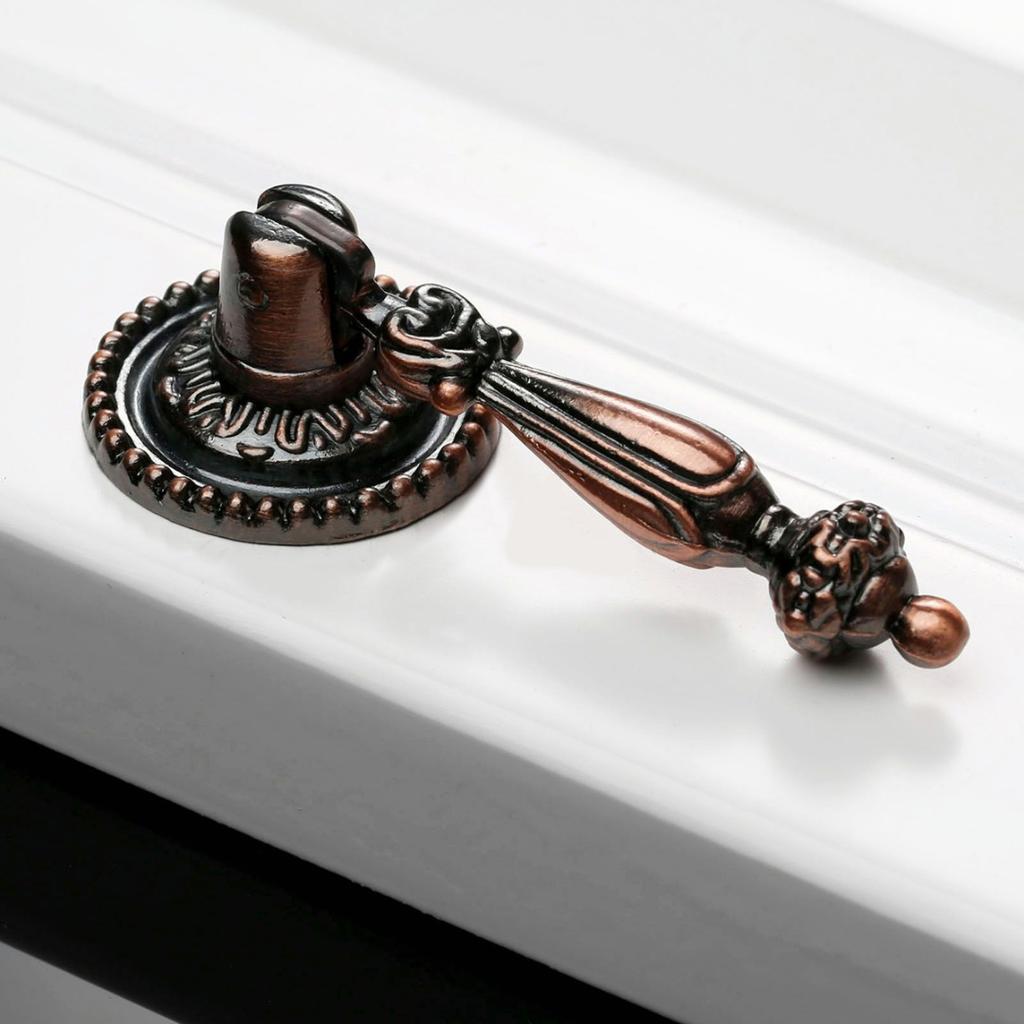 2 шт. антикварная ручка для выдвижной двери шкафа в европейском стиле, подвесная ручка