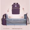 Portable Folding Mummy Bag: Lightweight, Large-Capacity Mother & Baby Backpack with Multi-purpose Bed Feature.