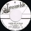 7-дюймовая пластинка JUSTIN HINDS & THE DOMINOES, TOMMY  - Lion Of Judah / Danger Man - 007 T016 Treasure Isle 2017 Япония Регги, Ска и Даб Б/У