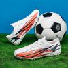 Резиновые футбольные бутсы унисекс с короткими шипами TF для мальчиков и девочек, футбольные бутсы с искусственной травой для практических тренировок