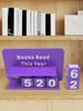 Books Read This Year Book Read Tracker 3D Printed Library Decor Ornament Wear Resist Book Counter Sign Sign Up To 999 Books