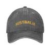 Vintage Australia Flag Australian Pride International Baseball Cap Unisex Distressed Cotton Snapback Hat Country Outdoor Gift