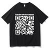 Смешные футболки с QR-кодом Розыгрыш Забавные хлопковые топы Отсканируй код для сюрприза Футболки Женские Унисекс Креативная одежда Свободные футболки Тренд