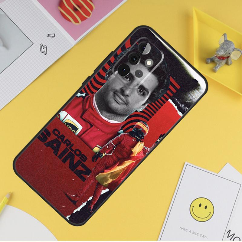 Чехол для телефона Carlos Sainz F1 для Samsung Galaxy A53 A33 A13 A12 A32 A52 A14 A34 A54 A15 A25 A35 A55 A71 A51