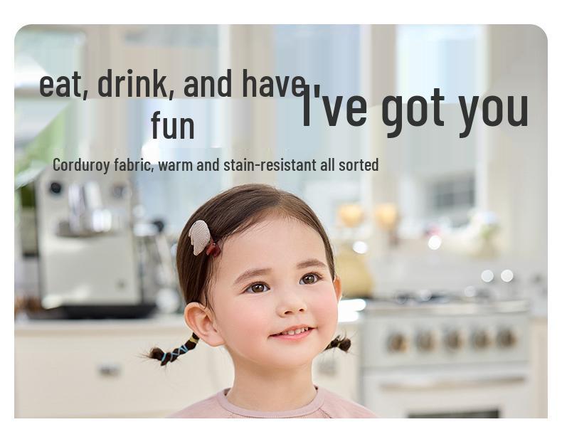 Nidoran 2025 Fleece-Lined Winter Smock for Kids - Anti-Stain and Warm Bib for Boys and Girls