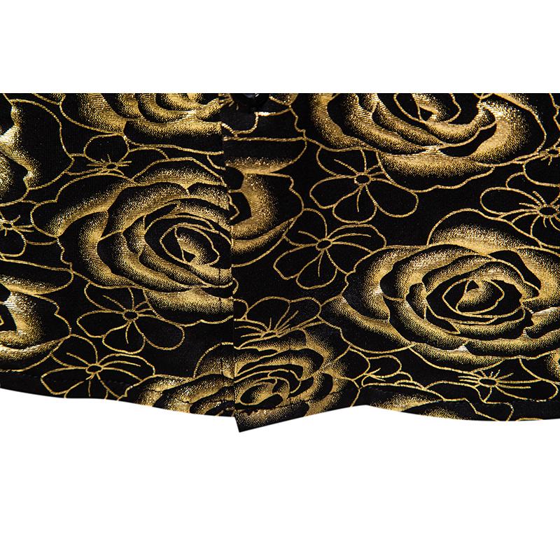 Мужская рубашка с принтом роз в европейском стиле, новая осенняя повседневная рубашка с длинным рукавом, мужская модная рубашка для вечеринок и ночных клубов