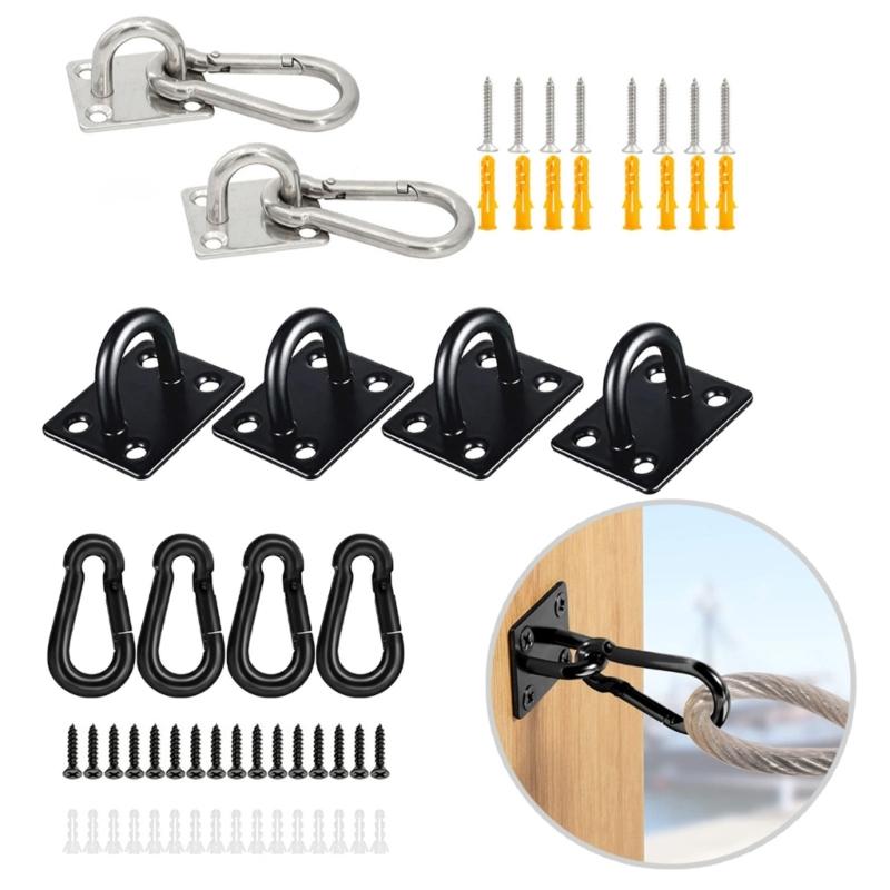 1Suit Sport Outdoor Hook Secure Mounting Hook Hammocks Chair Mount Hook for Aerials Yogas and Indoor Swing