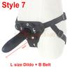 5 / 6 / 7 Inch Big G-Spot Dildo Strap-On Harness Kit Silicone Dildo Strapon Penis Bullet Vibrator Couples /  Lesbian Sex Toys