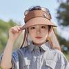 Quick Dry Kids Shawl Sun Hat Removable Baby Sun Protection Hat Fashion Cartoon Empty Top Hat  Girls