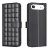 For iPhone 17 Air Leather Case BINFEN COLOR Square Grid Wallet Stand Phone Cover