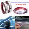 Яркая защита от столкновений Отделочная лента Защита кромки Наклейка Хромированная накладка Бампер Декоративная полоса