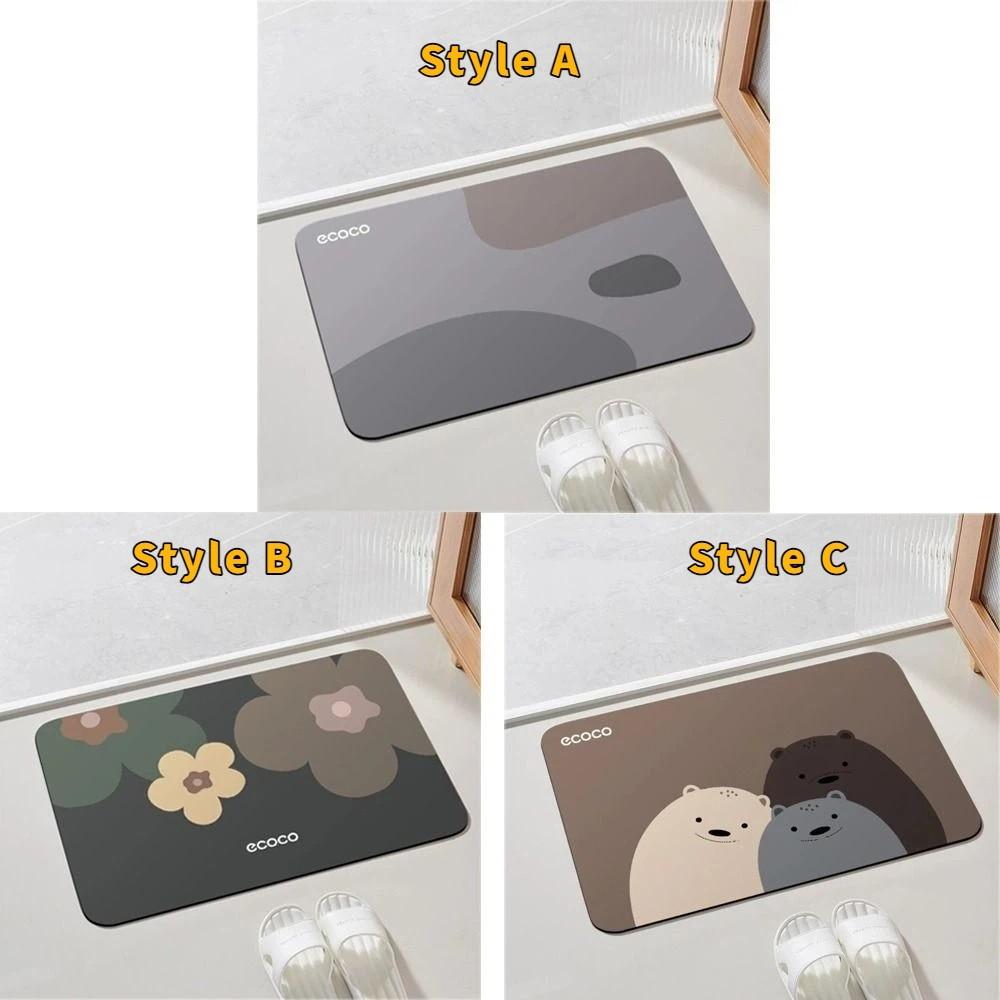 Quick-Dry Bathroom Mat Water Absorption Anti Slip Mat Door Rug Diatom Mud Floor Mat  Bathroom