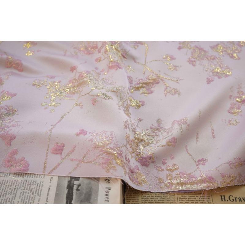 Розовое золото, тисненый цвет сливы, девичье чувство платья, весенне-осенняя жаккардовая ткань, микро-стрейч, женское пальто, букет декоративных тканей