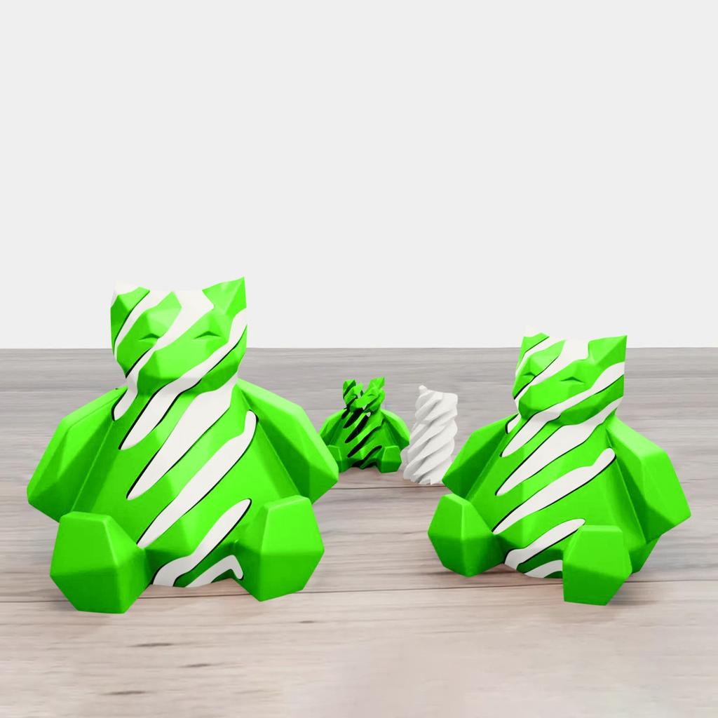 3D-печатная игрушка для декомпрессии, вращающаяся спиральная проникающая скульптура для снятия стресса и беспокойства