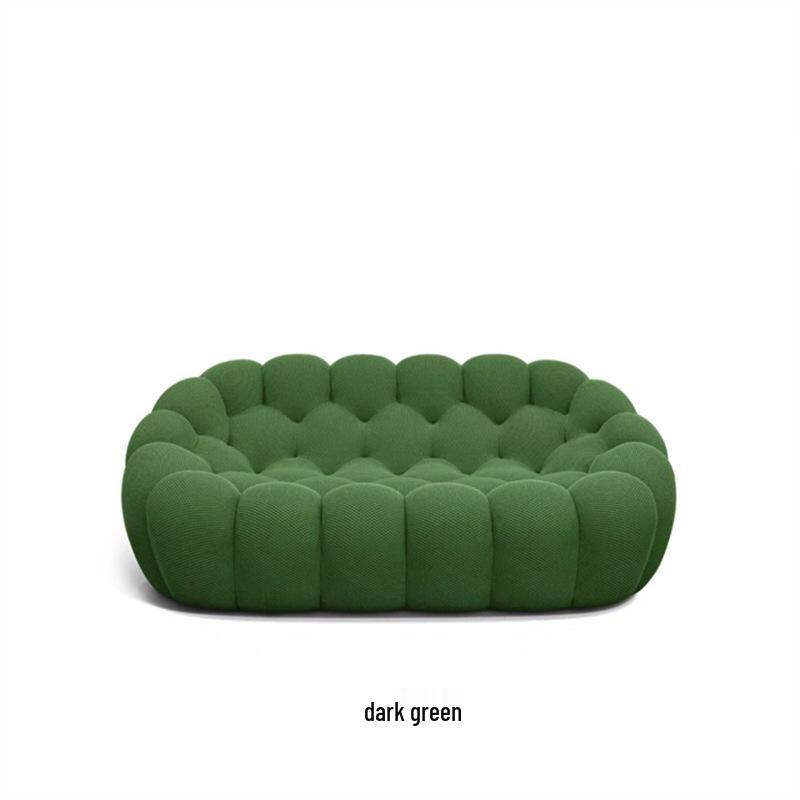 Roche Bobois Italian Modern Minimalist Bubble Sofa - Curved, Luxurious, Designer Piece for Living Room.