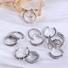 White Copper Heart Shape Open Foot Ring Set Korean Style Accessories Toe Rings Women Accessories