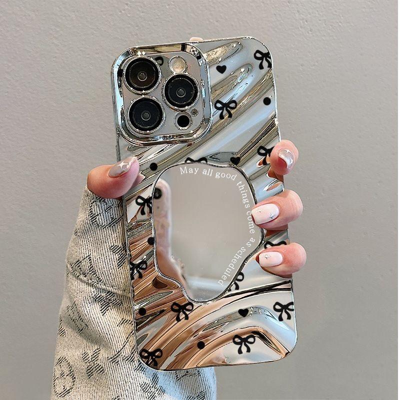 Makeup Mirror Phone Case for iPhone 11 13 16 Pro Max iPhone 14 15 12 13 Pro Max 16 Plus 13 Pro Samsung A55 A54 A15 A12 A52S A34 A14 A30S A53 A52 A50