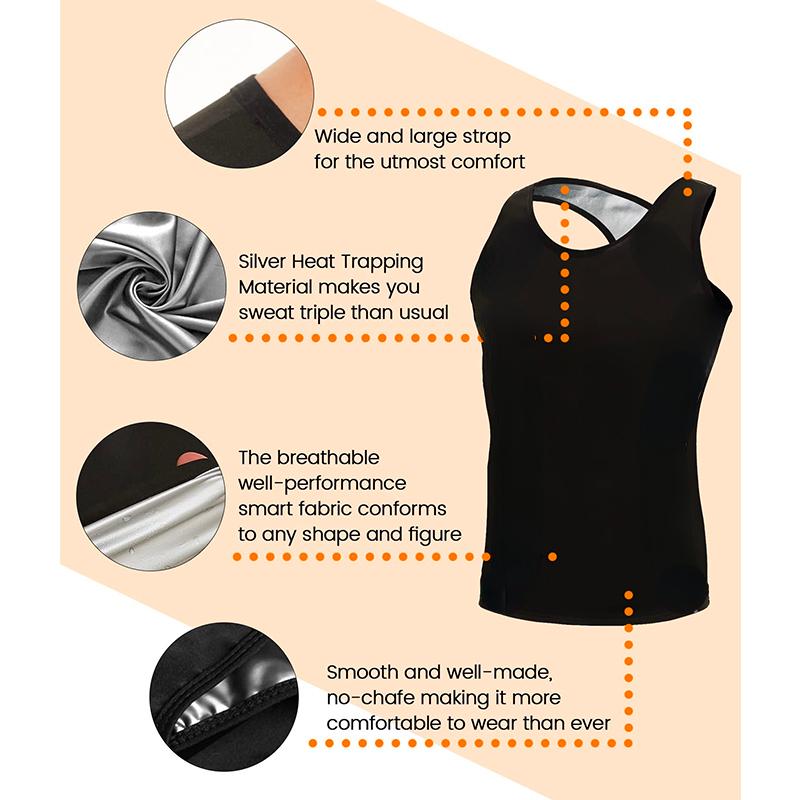 Спортивный жилет для мужчин Тренер для талии Костюм для сауны Горячие полимерные толстовки для похудения Формирователь тела Тренировочные майки Корректирующее белье Базовый слой для фитнеса