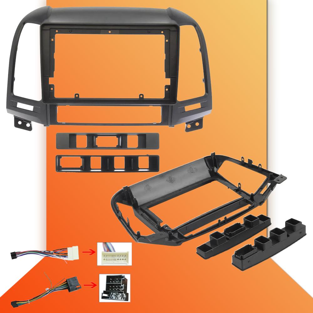 Автомобильное радио Android Auto Carplay для Hyundai Santa Fe II 2006-2012 Мультимедийный проигрыватель Головное устройство Стерео GPS Навигация BT WIFI 1+16 ГБ