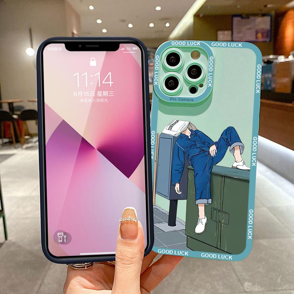 Phone Case Soft Rubber TPU Cellphone Casing Full Cover Camera Protection Design Shockproof Cover for Samsung