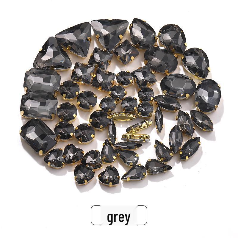 Пришитые вручную смешанные хрустальные стразы-когти для свадебного платья и аксессуаров для браслета