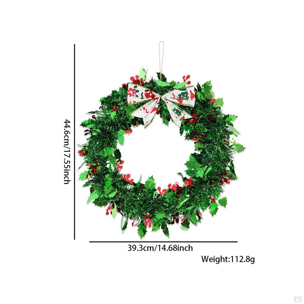 Искусственный рождественский венок, украшение для фото, рождественская гирлянда для входной двери, окна