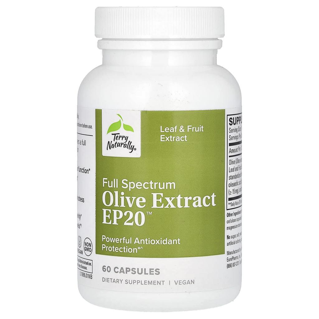 Full Spectrum Olive Extract Ep20™, 60 Capsules