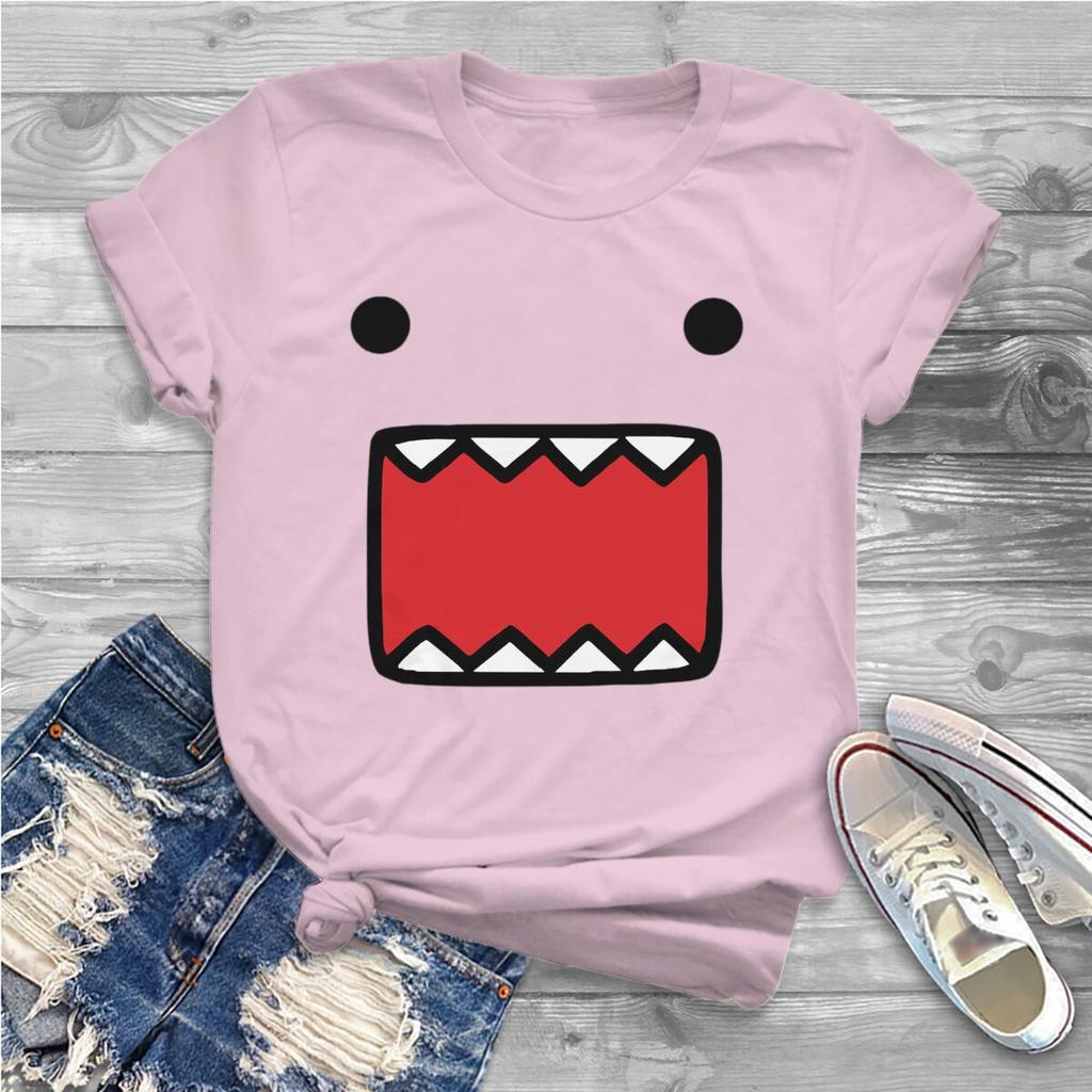Domo Классические женские рубашки Domo Kun Оверсайз футболка Харадзюку Винтаж FeУнисекс Блузки
