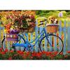 5D DIY Алмазная картина Цветок и велосипед Полные круглые шаблоны для дрели Цветочная собака