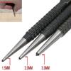 3Pcs Non-Slip Center Pin Punch Set High-carbon Steel Center Punch for Alloy Steel Metal Wood Drilling Tool