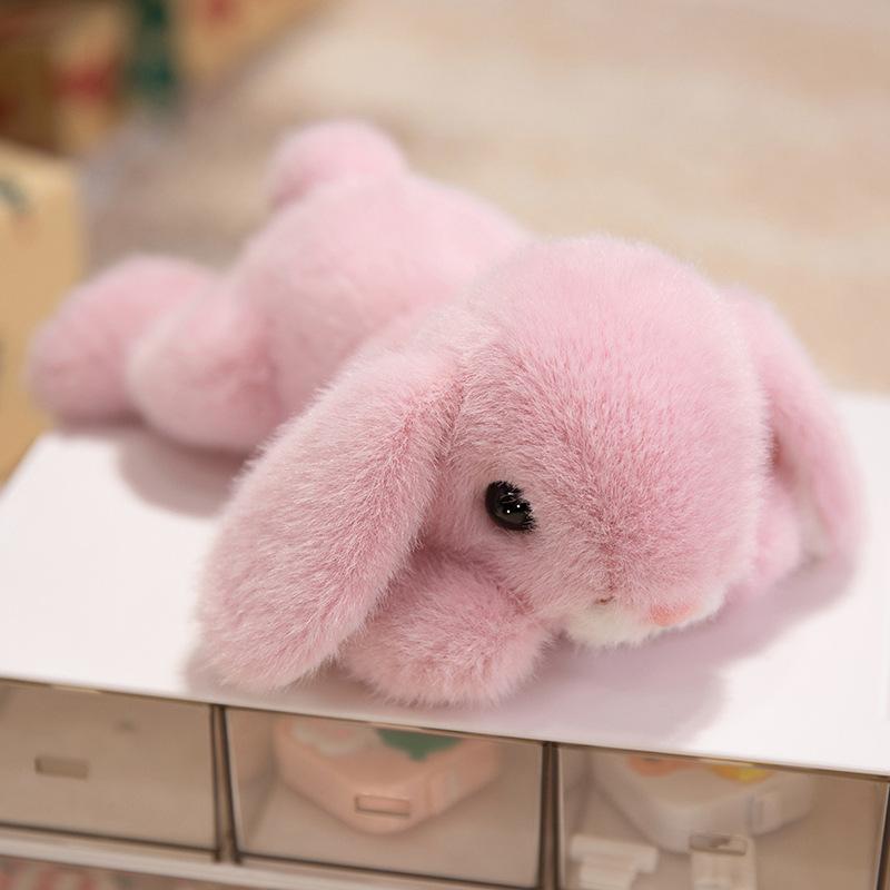 Fragrant long-eared rabbit cute animal palm treasure plush toy doll doll soothes sleep to accompany study and work