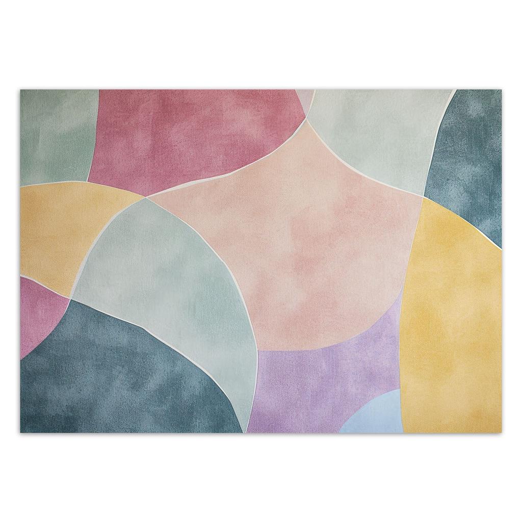 Обои Цветные формы абстракция