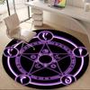1 шт. Круглый ковер для офиса с тематикой колдовства и магии, Коврик, подходящий для офиса, Под офисные стулья, Спальни, Гостиной, Домашнего декора, Декора комнаты