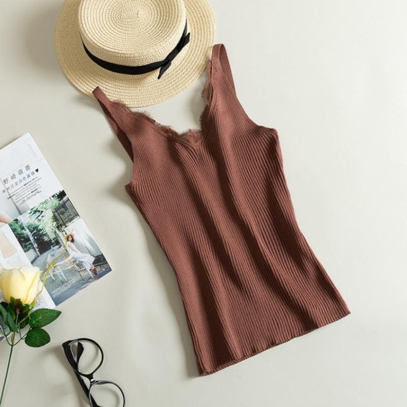 Новая женская вязаная крючком кружевная жилетка с V-образным вырезом и халтером, короткая облегающая куртка