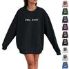 Women's Loose Printed Hooded Sweatshirt Casual Fashion Sports Sweatshirt