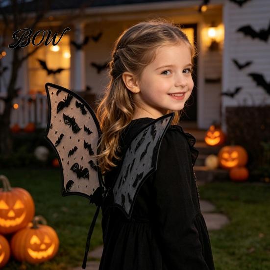 Unique Halloween Decor Bat Wing for Kids Girls, Fairy Comfortable Party Costume Parties, Cosplay, Festivals, Stage Performance Lightweight Cosplay