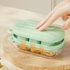 with Cover Little Bear Ice Grid Food Grade Press Ice Cube Box Silicone Ice Cube Mold  Summer