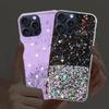 Чехол для телефона с блестками и звездами для iPhone 15 14 13 12 11 Pro Max X XR XS Max 7 8 15 Plus, мягкий силиконовый прозрачный прозрачный чехол