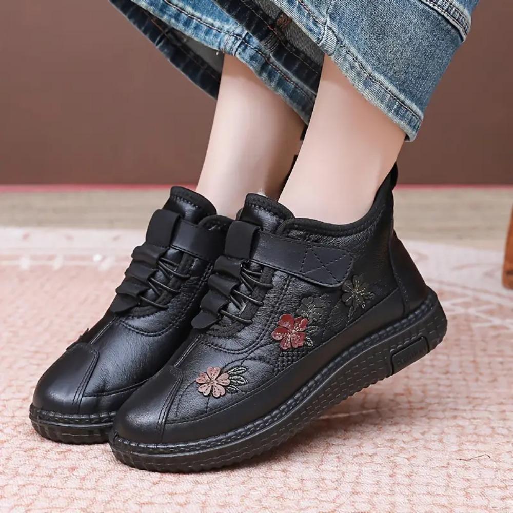 Хлопковые ботинки Женские зимние теплые женские туфли Легкие зимние хлопковые туфли Женские плоские мягкие хлопковые туфли Женская обувь