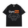 Смешная футболка Gym Hub для мужчин и женщин, одежда, высококачественный хлопок, оверсайз футболки, модные повседневные футболки с коротким рукавом, стритвир