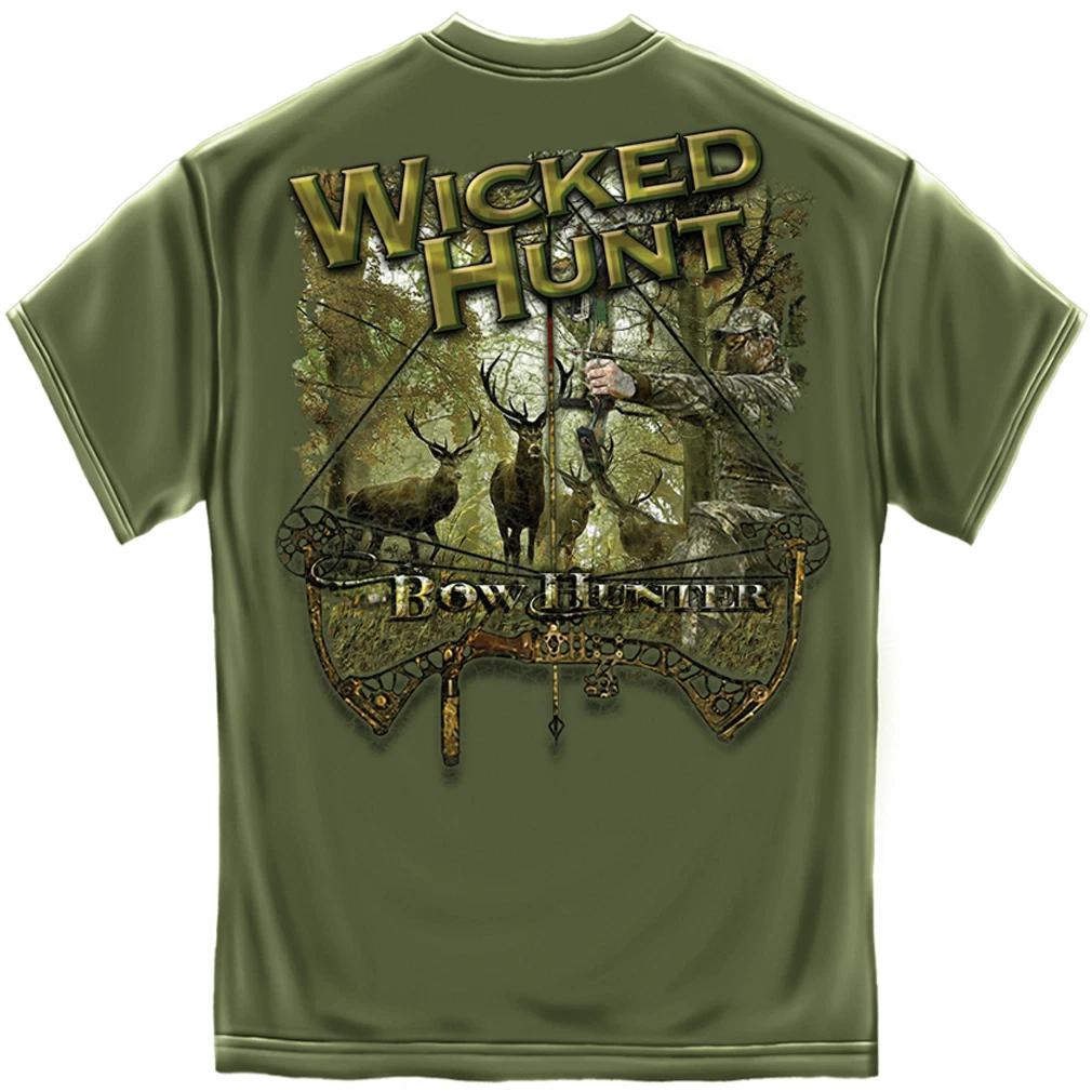 Новая футболка BOW HUNTER DEER WICKED HUNT ОХОТА Охотничья футболка