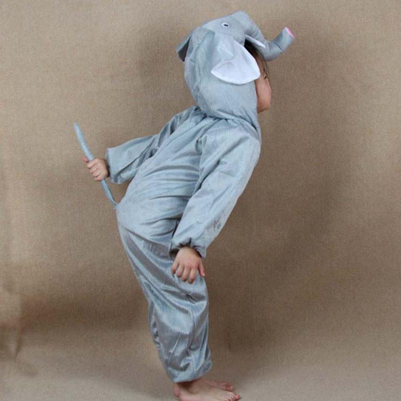 Boy Girls Kids Animal Children Elephant Jumpsuits Clothing Carnival Dress Party Cosplay Halloween Costume