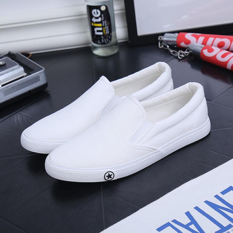 Classic Slip On Men's Casual Shoes Mens Canvas Shoes Lightweight Waterproof Male Flat Casual Sneakers Men Vulcanize Shoes