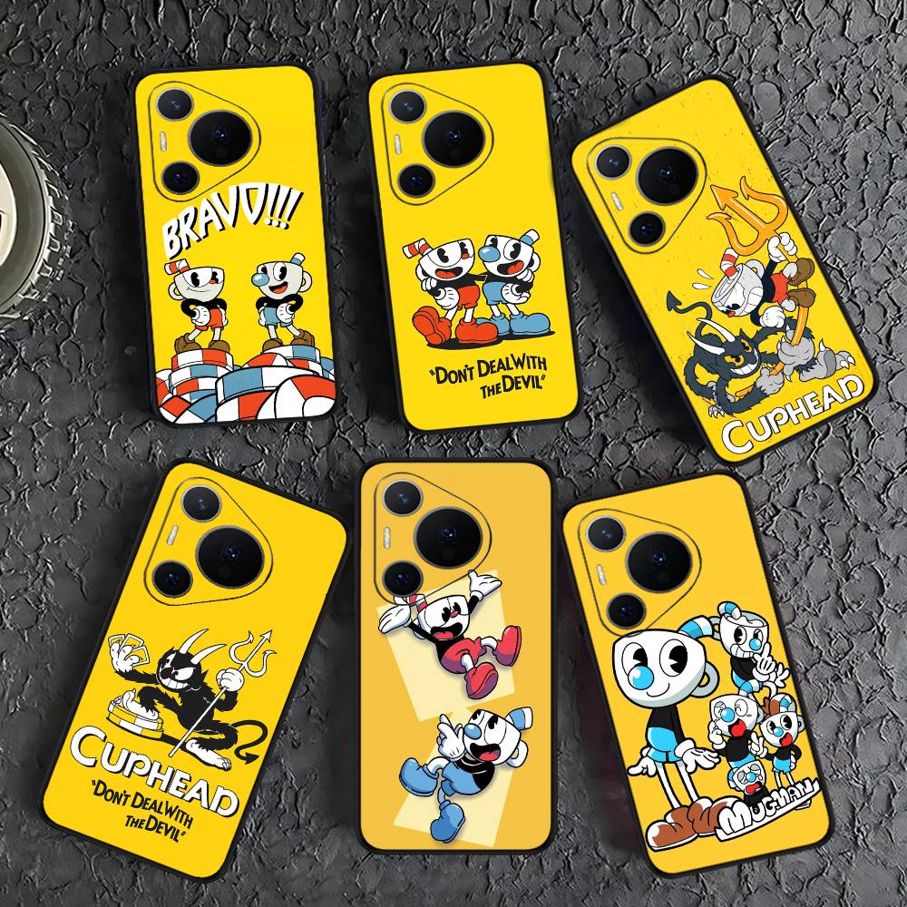 Милый чехол для телефона Cuphead для Huawei P 8 9 10 20 30 40 50 Pro Lite Psmart Honor 10 Lite 70 Mate 20lite
