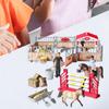Horse Stable Playset Realistic Action Figures Collection Pretend Play Equestrian Toys for Ages 3 4 5