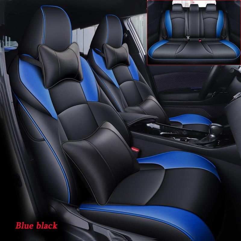 Car Styling Seat Cover For Toyota CHR 2018 2019 2020 2025 2025 2025 2025 Protecting Seat Cushion Leather Accessories -Full sets