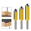 1/3pc 8mm Flush Trim Bit Z4 Pattern Router Bit Top & Bottom Bearing Bits Milling Cutter For Wood Woodworking Cutters