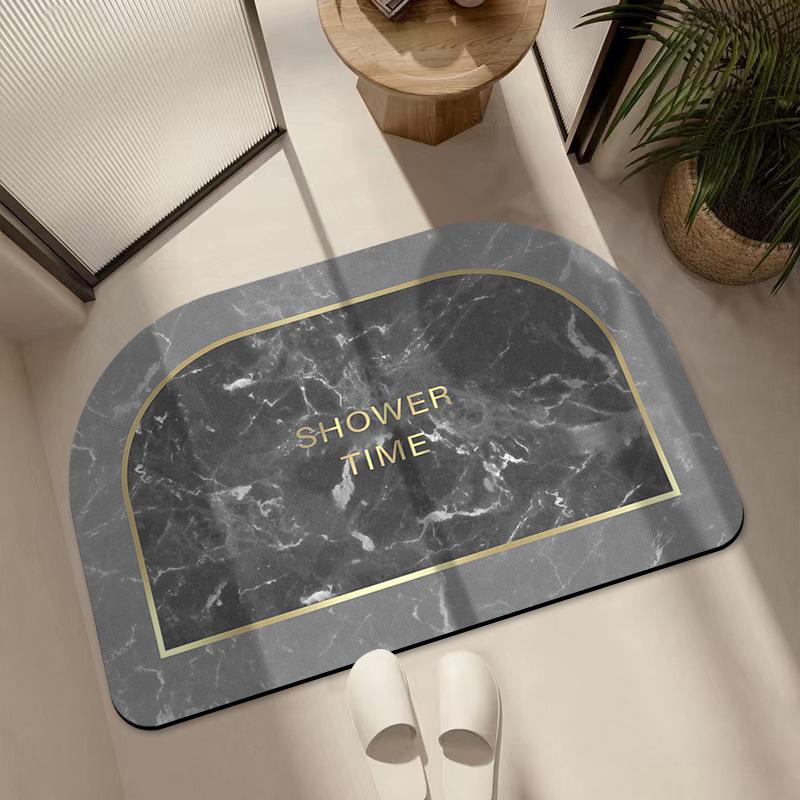 Коврик для впитывания диатомовой грязи, коврик для туалетной двери, мягкий коврик из диатомовой земли, нескользящий коврик для ванной комнаты, коврик для туалета в ванной
