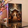 Nativity Advent Calendar 2025 24 Days Christmas Countdown Calendar with 24 Nativity Scene Ornaments Christian Religious Gifts for Family Friends
